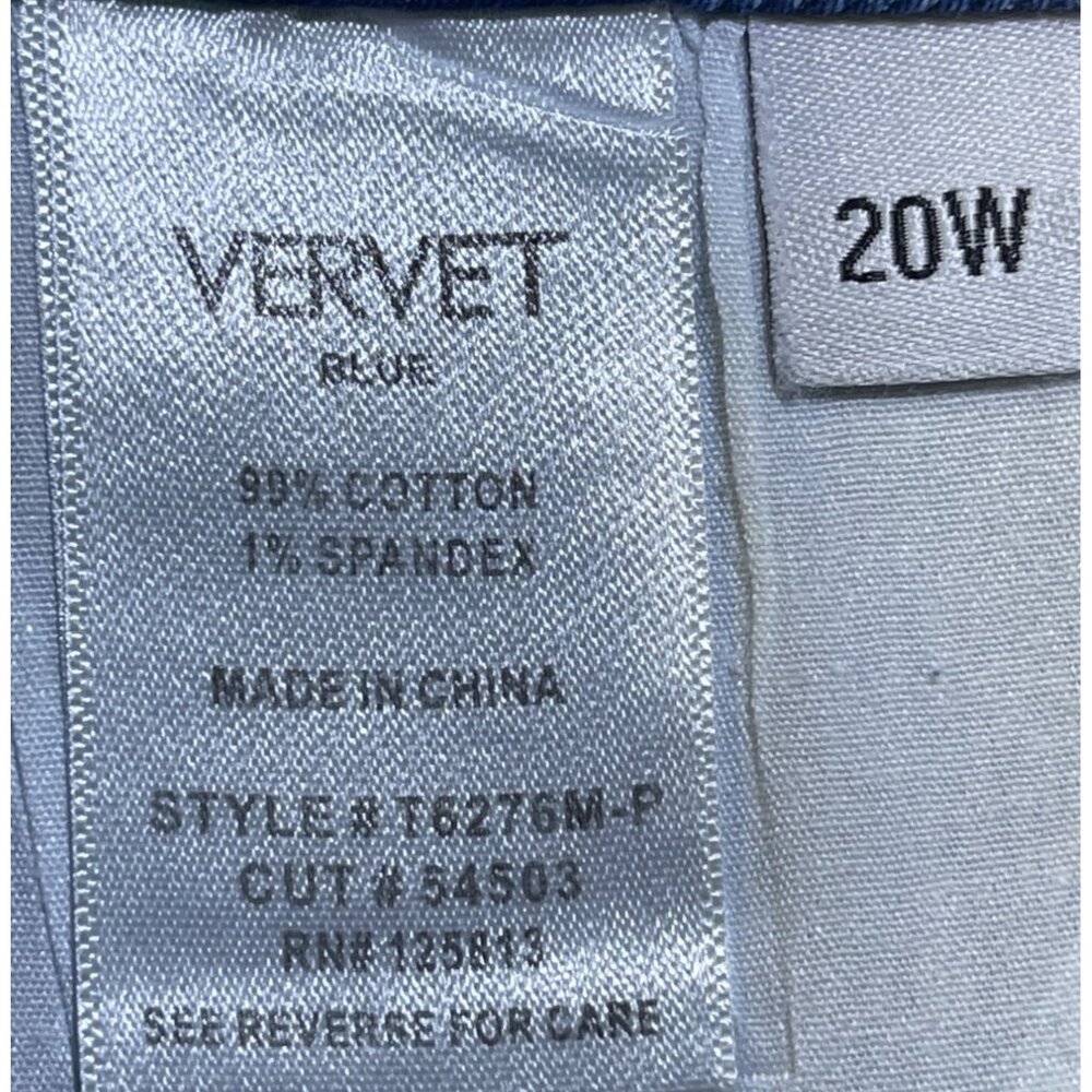 Vervet Blue Womens Size 20W Cortney Stretch Mom Shorts - Picture 10 of 10